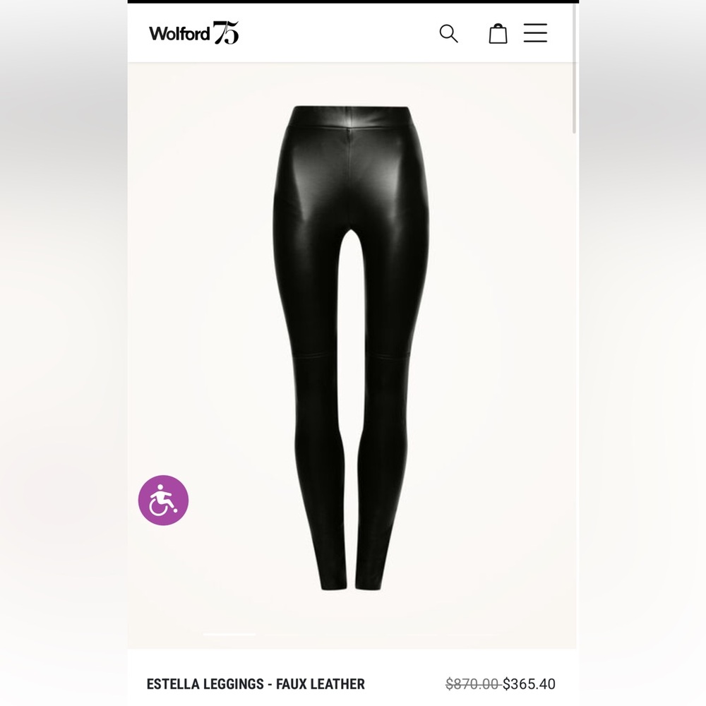 Wolford Navy Opal Estella Leggings